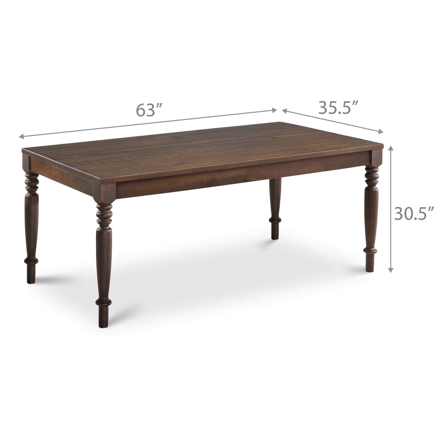 Canela 63" Dining Table Cinnamon