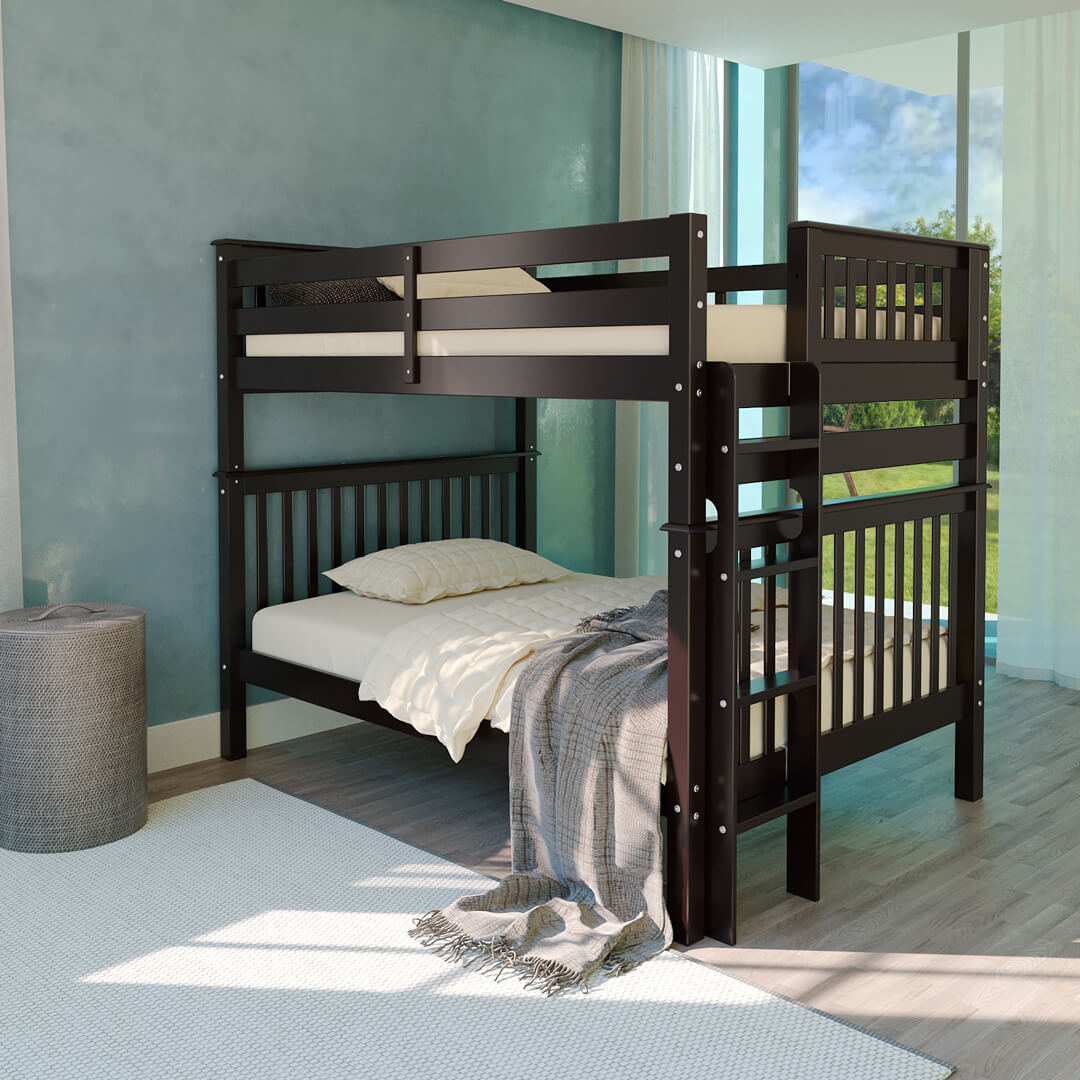 Glendale Full Over Full Bunk Bed Dark Cherry