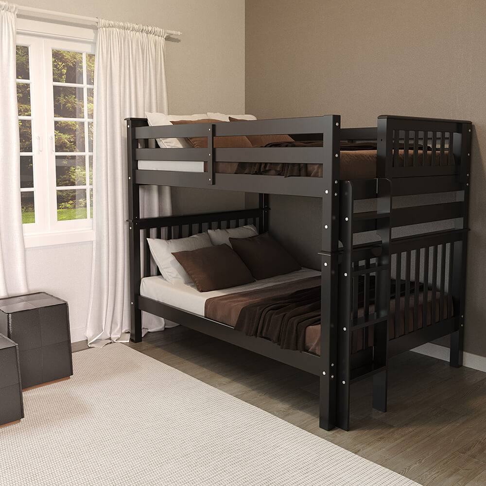 Glendale Full Over Full Bunk Bed Dark Cherry