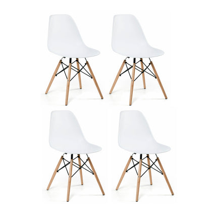 Eiffel Side Chair White, Set of 4