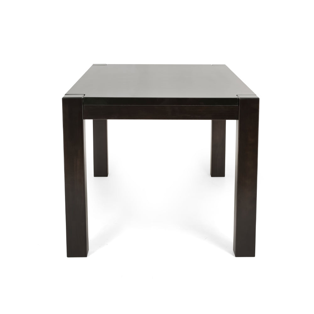 Kubo solid wood dining table, 63” Espresso