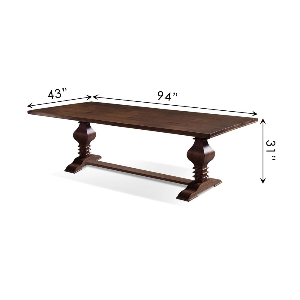 Tower Dining Table Cinnamon