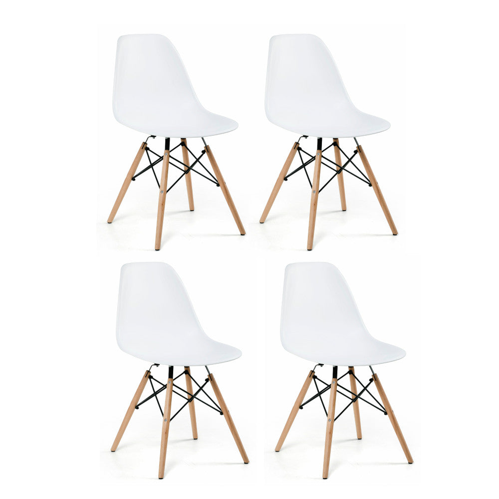 Eiffel Side Chair White, Set of 4