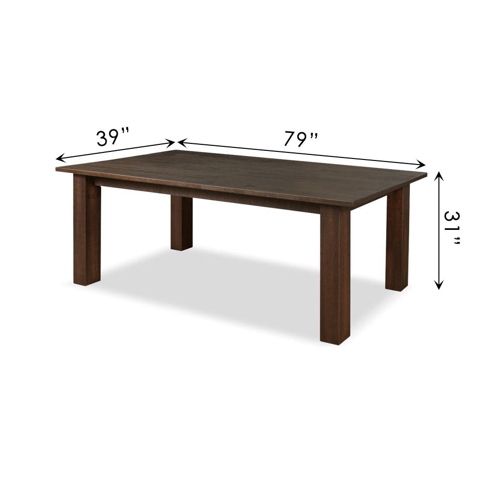 Flora Dining Table with Square Legs