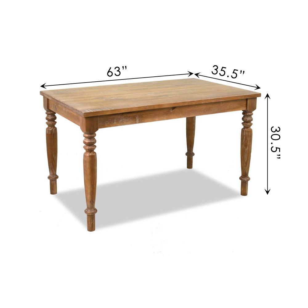 Linda 63" Dining Table