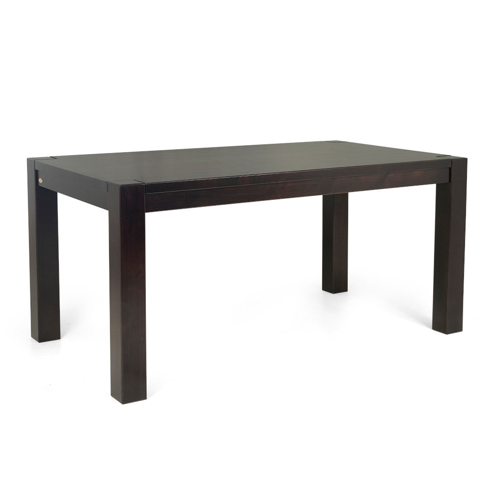 Kubo solid wood dining table, 63” Espresso